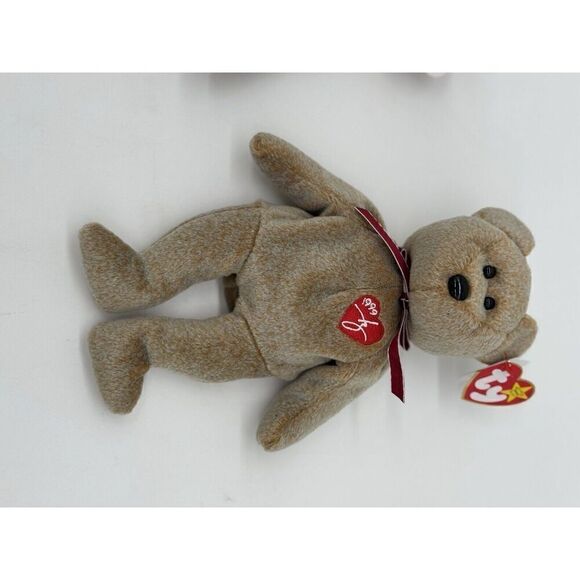 TY Beanie Baby 1999 The Signature Bear Stuffed Animal Toy NEW LOT OF 2 - Picture 7 of 8